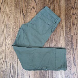 Prana Stretch Zion Pant II, olive green hiking nulo roll-up hems cargo Size S